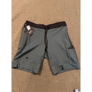 Wolaco Women's Large Athletic Shorts Gray And Black With Draw String NWT